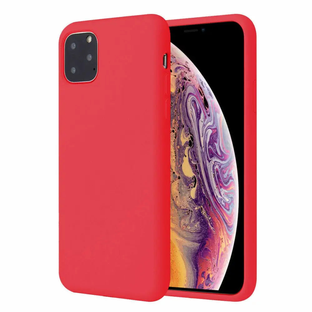 iPhone 11 Silikonikuori Punainen