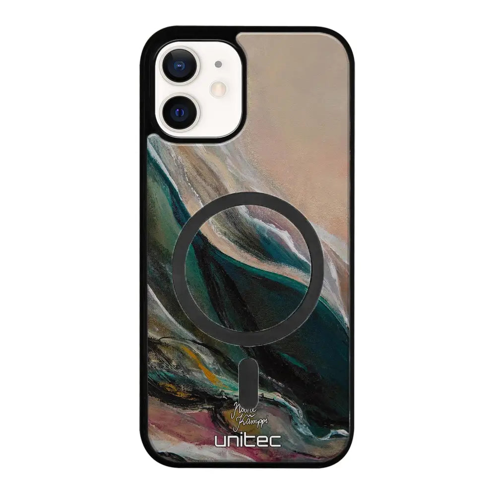 iPhone 12 Mini modern art suojakuoret - Nudge - Noora Kämppi