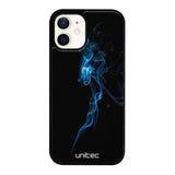 iPhone 12 Mini suojakuoret - Blue Smoke On Black - Ei