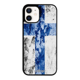 iPhone 12 Mini suojakuoret - Painted Finnish Flag - Ei