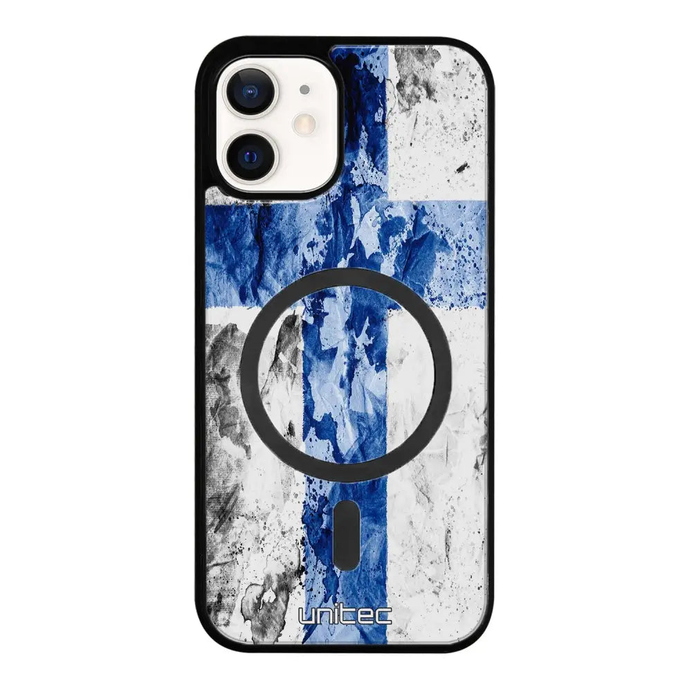 iPhone 12 Mini suojakuoret - Painted Finnish Flag