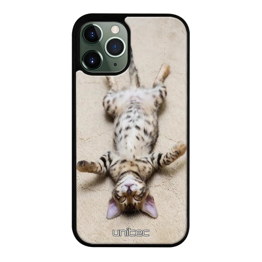 iPhone 12 Pro kissa suojakuoret - Relaxing Cat - Ei