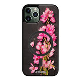 iPhone 12 Pro kukka suojakuoret - Pink Flowers