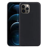 iPhone 12 / 12 Pro Silikonikuori Musta