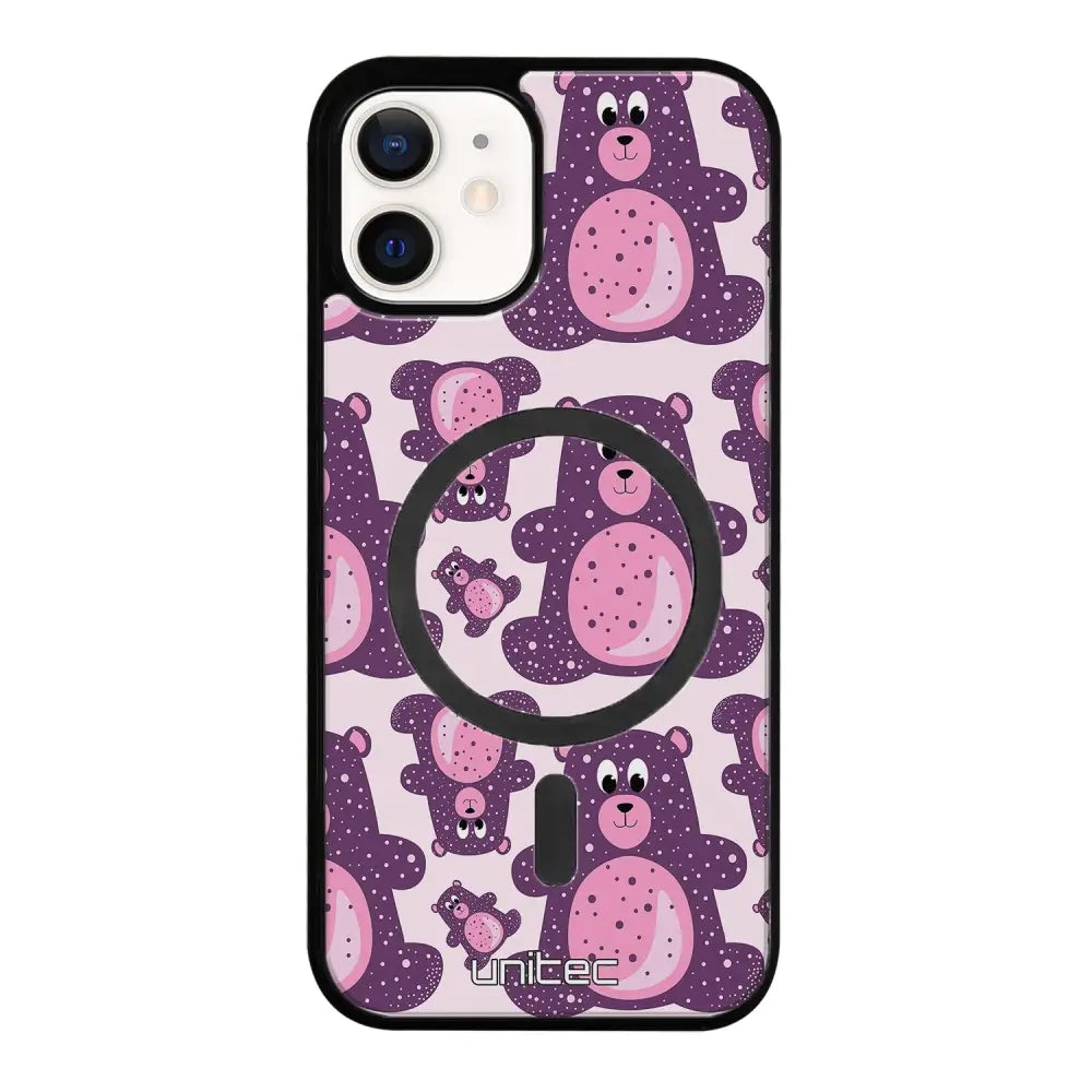 iPhone 12 suojakuoret - Purple Teddy Bear