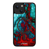 iPhone 13 marmori suojakuoret - Blue Red Marble