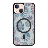 iPhone 13 Mini kukka suojakuoret - Monstera Texture