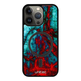 iPhone 13 Pro marmori suojakuoret - Blue Red Marble