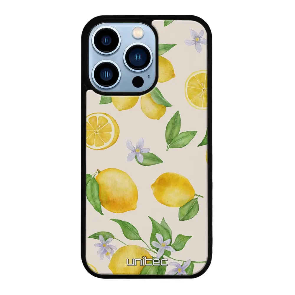 iPhone 13 Pro Max hedelmä suojakuoret - Lemon - Ei