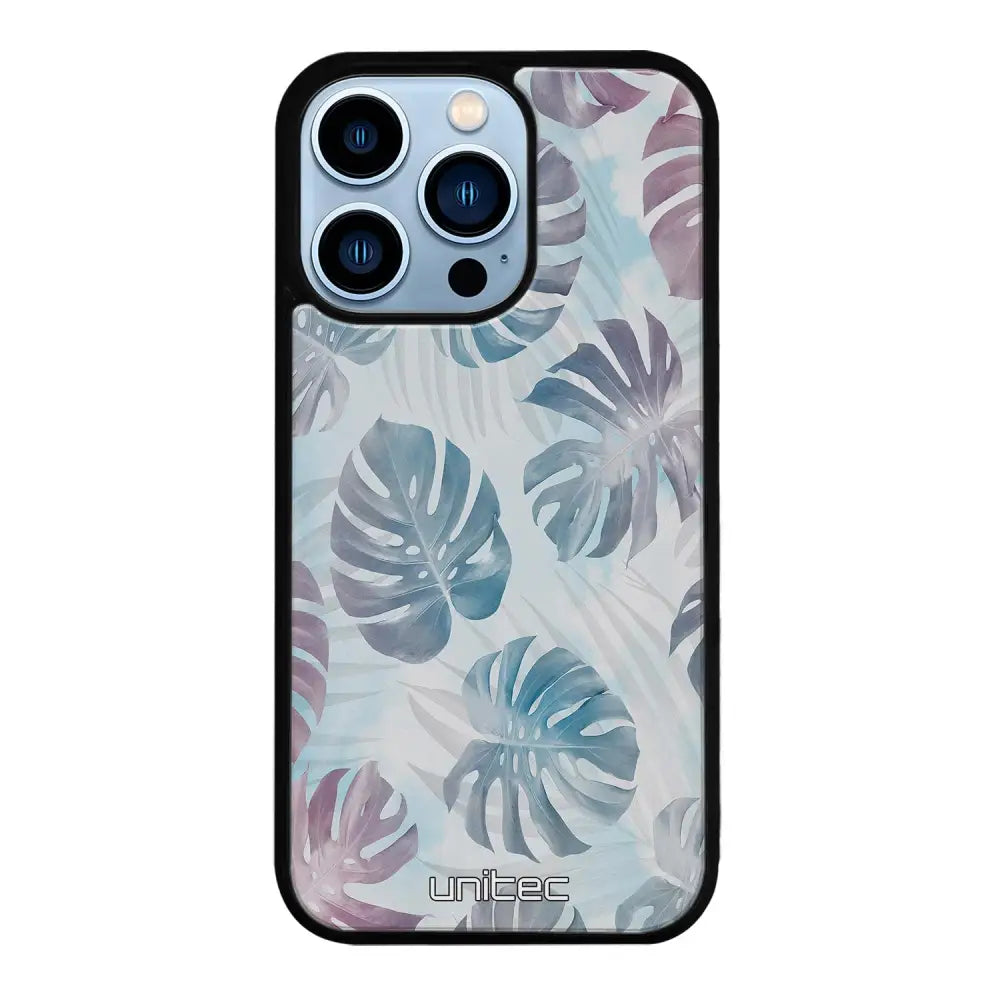iPhone 13 Pro Max kukka suojakuoret - Monstera Texture - Ei
