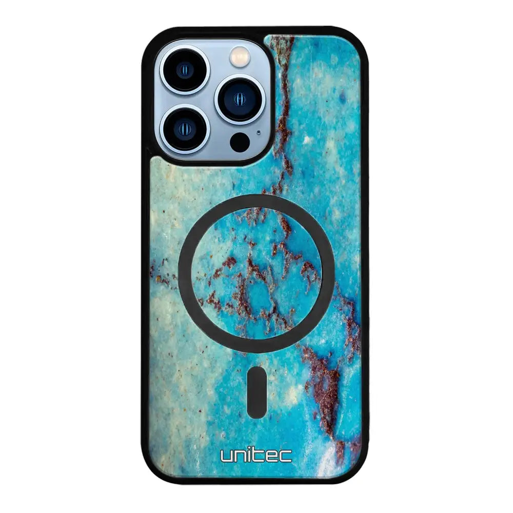 iPhone 13 Pro Max marmori suojakuoret - Turquoise Marble