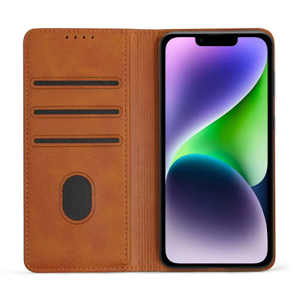 iPhone 13 Pro Max Unitec Lompakko Suojakotelo - Ruskea