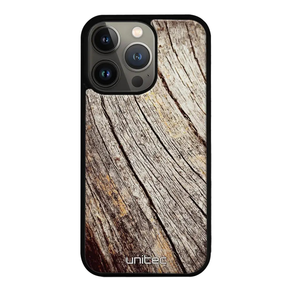 iPhone 13 Pro suojakuoret - Wooden Stump - Ei