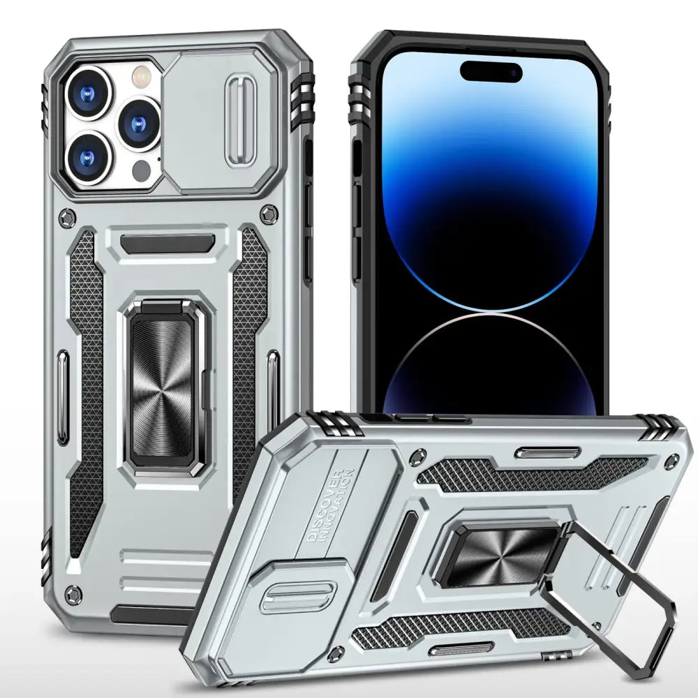 iPhone 14 Pro Armor suojakuori - Harmaa