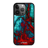 iPhone 14 Pro Max marmori suojakuoret - Blue Red Marble - Ei