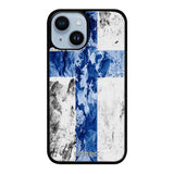 iPhone 14 suojakuoret - Painted Finnish Flag - Ei