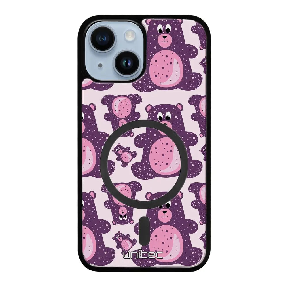 iPhone 14 suojakuoret - Purple Teddy Bear