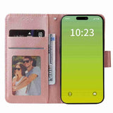 iPhone 15 Lompakko Suojakotelo Ruusukulta