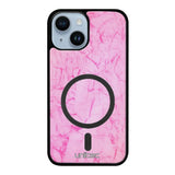 iPhone 15 marmori suojakuoret - Light Pink Marble
