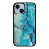 iPhone 15 marmori suojakuoret - Turquoise Marble - Ei