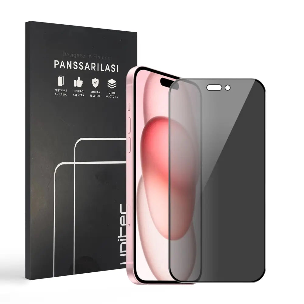 iPhone 15 Panssarilasi tietoturva 3D