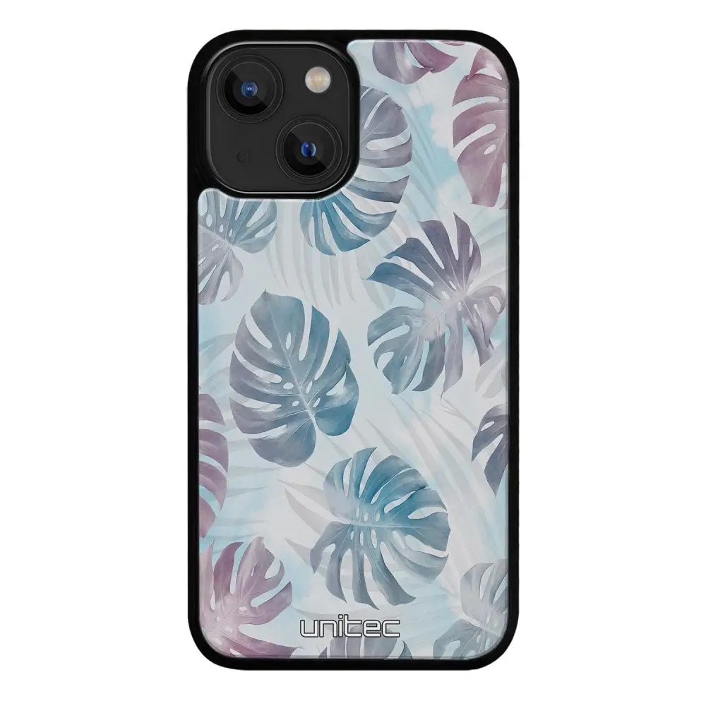 iPhone 15 Plus kukka suojakuoret - Monstera Texture - Ei