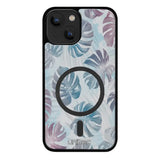 iPhone 15 Plus kukka suojakuoret - Monstera Texture