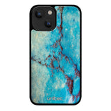 iPhone 15 Plus marmori suojakuoret - Turquoise Marble - Ei