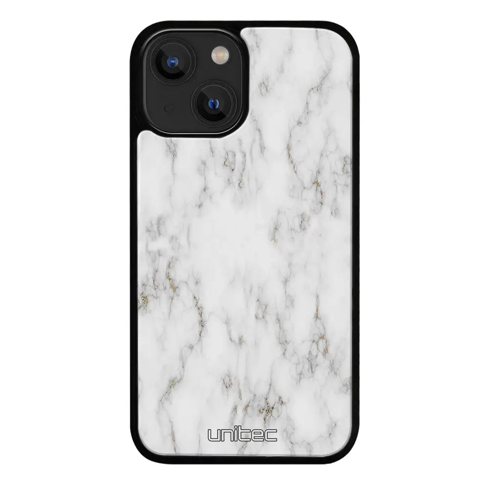 iPhone 15 Plus marmori suojakuoret - White Marble - Ei