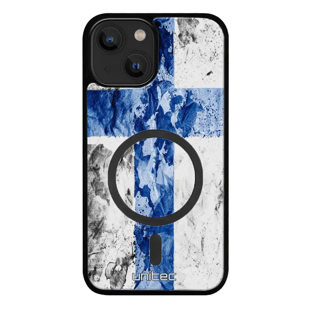 iPhone 15 Plus suojakuoret - Painted Finnish Flag