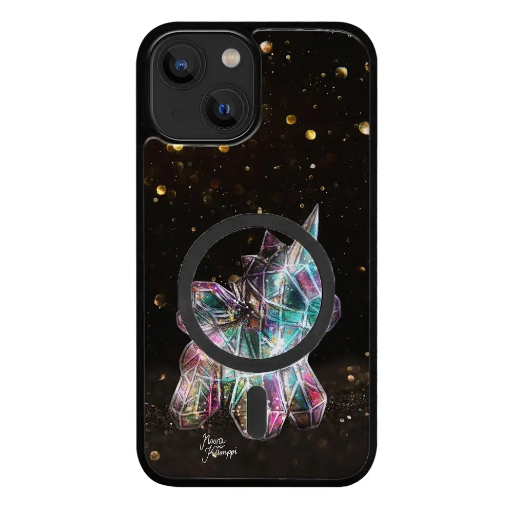 iPhone 15 Plus unicorn suojakuoret - Kulta - Noora Kämppi