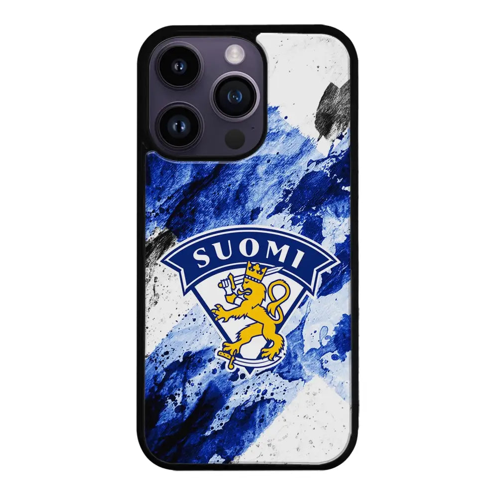 iPhone 15 Pro jääkiekko suojakuoret - Leijonat - Ei