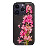 iPhone 15 Pro kukka suojakuoret - Pink Flowers - Ei