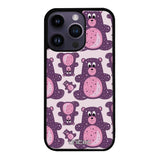 iPhone 15 Pro suojakuoret - Purple Teddy Bear - Ei
