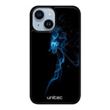 iPhone 15 suojakuoret - Blue Smoke On Black - Ei