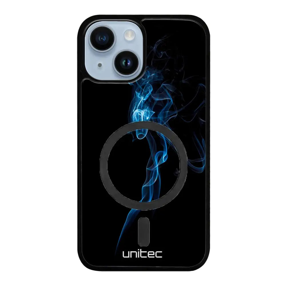 iPhone 15 suojakuoret - Blue Smoke On Black