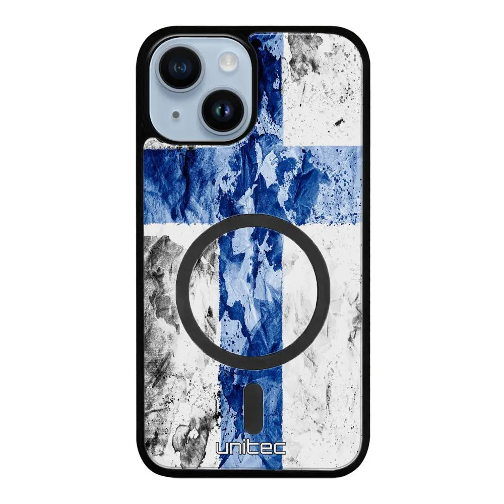 iPhone 15 suojakuoret - Painted Finnish Flag