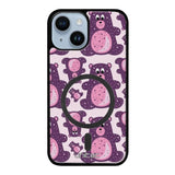 iPhone 15 suojakuoret - Purple Teddy Bear