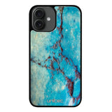 iPhone 16 marmori suojakuoret - Turquoise Marble - Ei