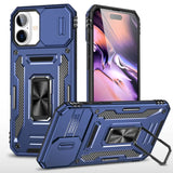 Navy sininen rugged plus armor suojakuori iPhone 16 Plus kickstand ja kameransuoja