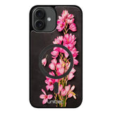 iPhone 16 Plus kukka suojakuoret - Pink Flowers