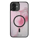 iPhone 16 Plus marmori suojakuoret - Pink Pok Rie