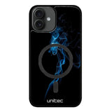 iPhone 16 Plus suojakuoret - Blue Smoke On Black