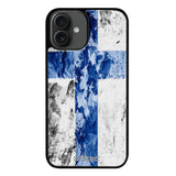 iPhone 16 Plus suojakuoret - Painted Finnish Flag - Ei
