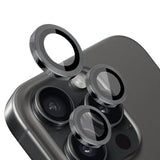 Kameran panssarilasi iPhone 16 Pro ja Pro Max - musta suoja kolmoiskameralle