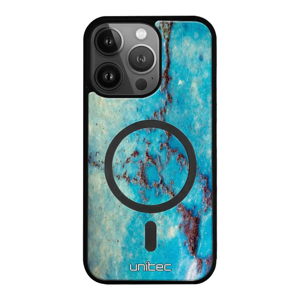 iPhone 16 Pro Max marmori suojakuoret - Turquoise Marble