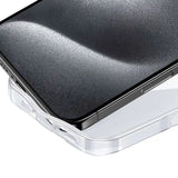 Sleek iPhone 16 Pro Max Silikonikuori musta ja valkoinen väri rinnakkain