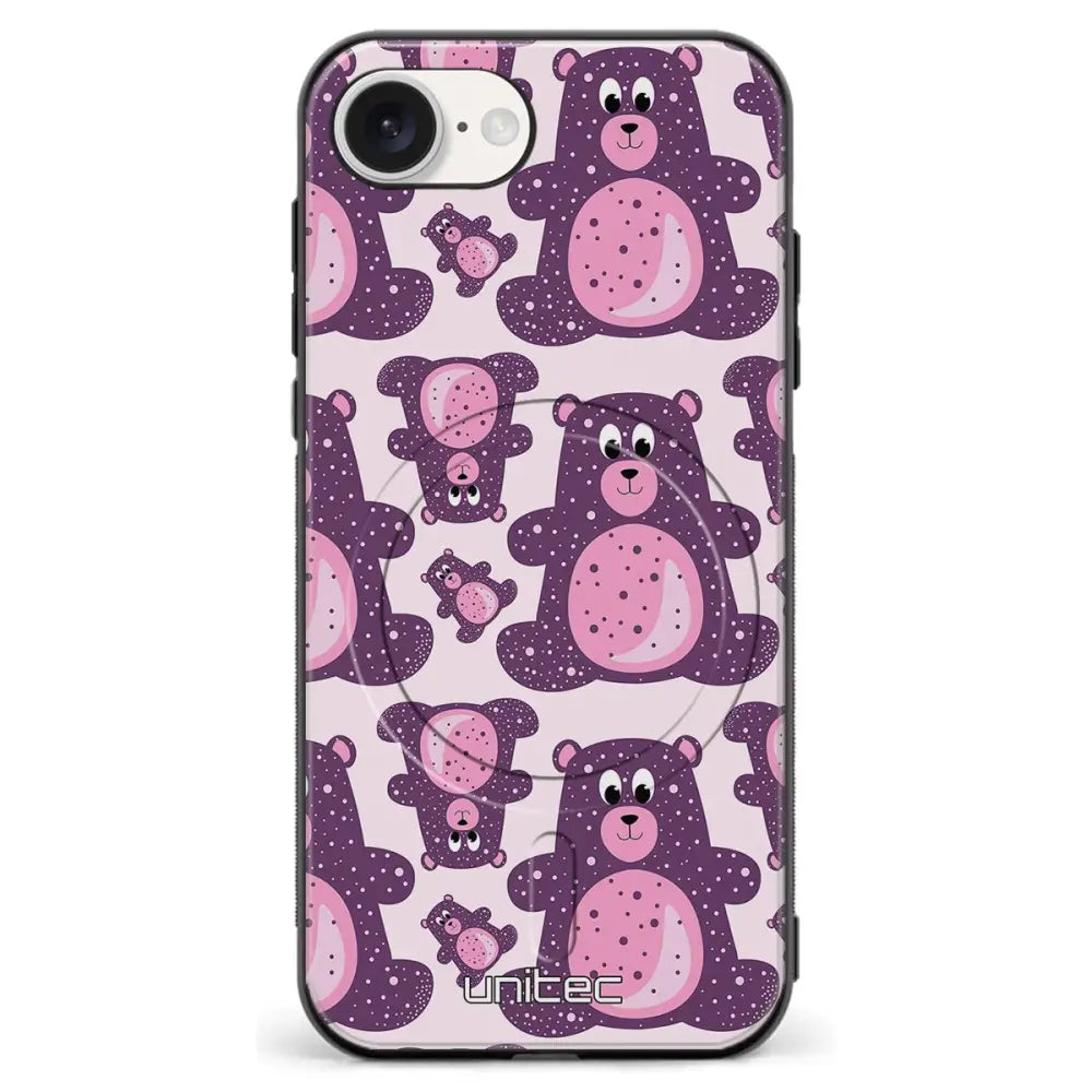 iPhone 16e suojakuoret Purple Teddy Bear
