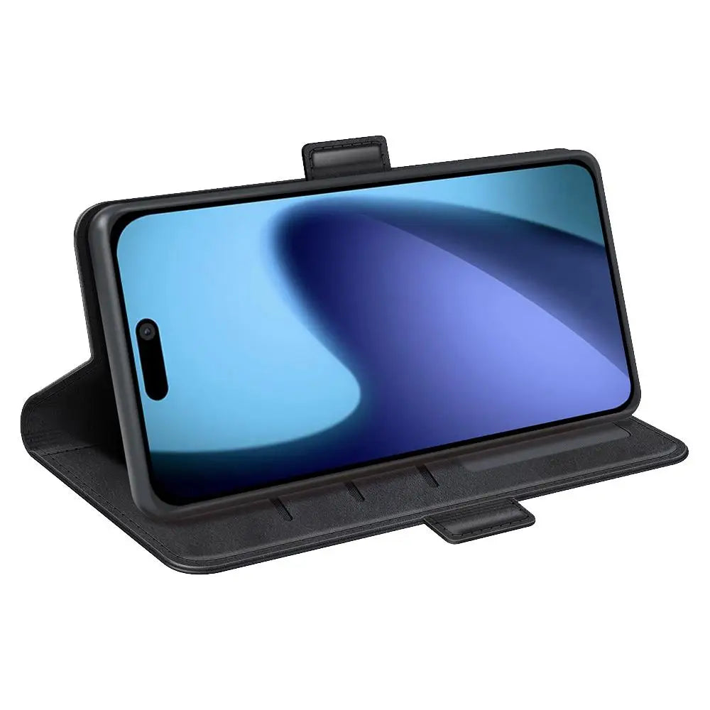 iPhone 17 Lompakko Suojakotelo Musta