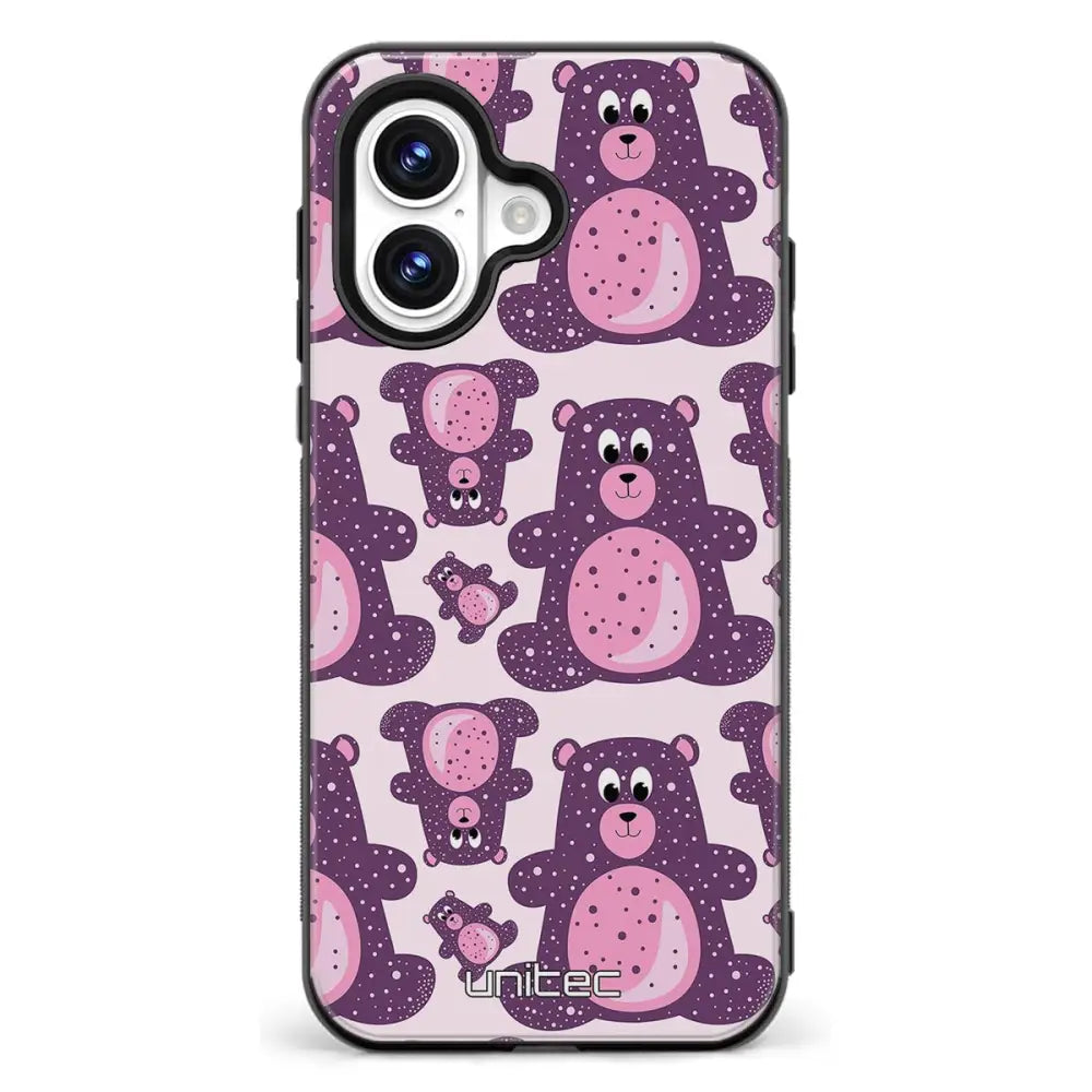 iPhone 17 suojakuoret Purple Teddy Bear Ei